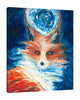 Chiara-Magni,Modern & Contemporary,Animals,Finger-paint,animals,animal,foxes,fox,blue,brown,red,teal,dreamy,close up,