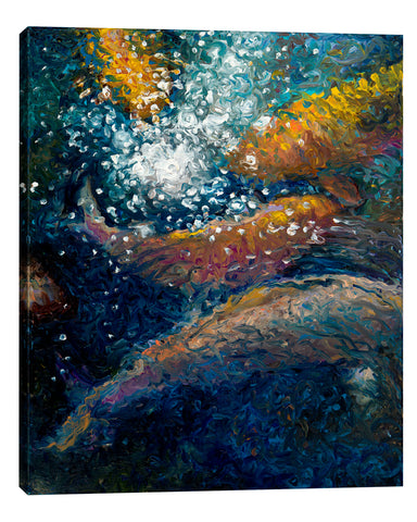 Iris-Scott,Modern & Contemporary,Animals,fish,ponds,water,animals,orange,yellow,