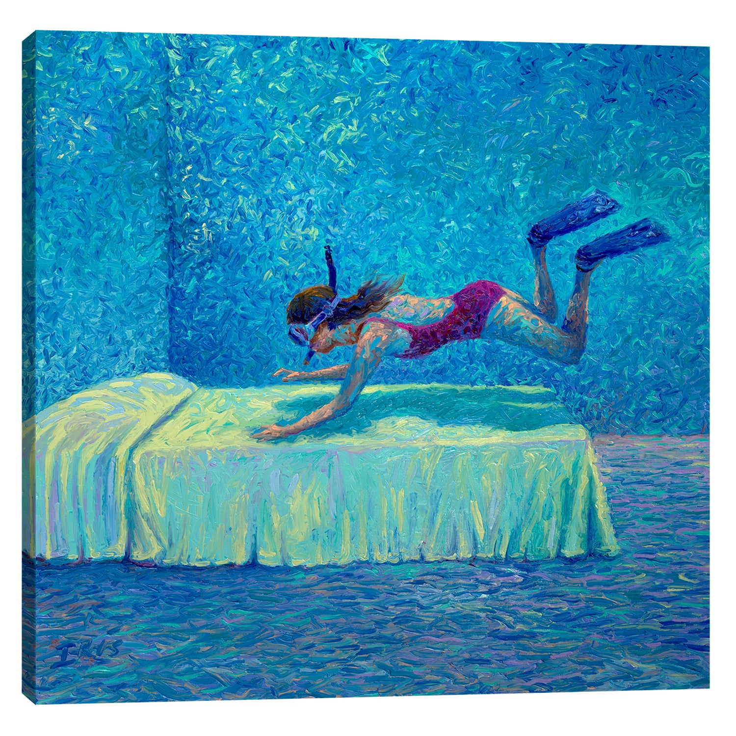 Iris-Scott,Modern & Contemporary,People,woman,women,diver,divers,beds,water,coastal,