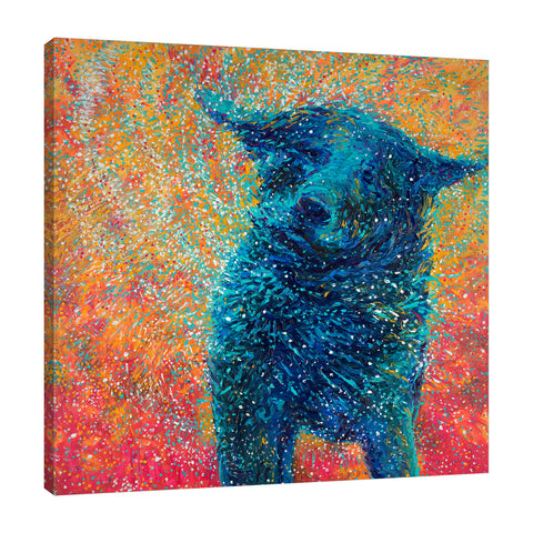 Iris-Scott,Modern & Contemporary,Animals,dog,animals,splatters,shaking,