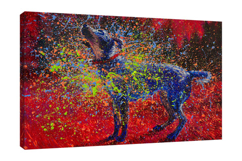 Iris-Scott,Modern & Contemporary,Animals,dogs,animals,big dogs,shake,splatters,