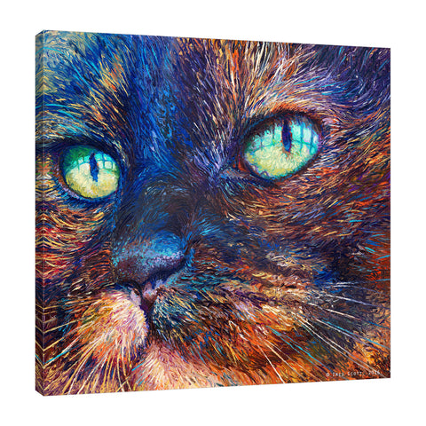 Iris-Scott,Modern & Contemporary,Animals,impressionism,animals,cats.close ups,whiskers,