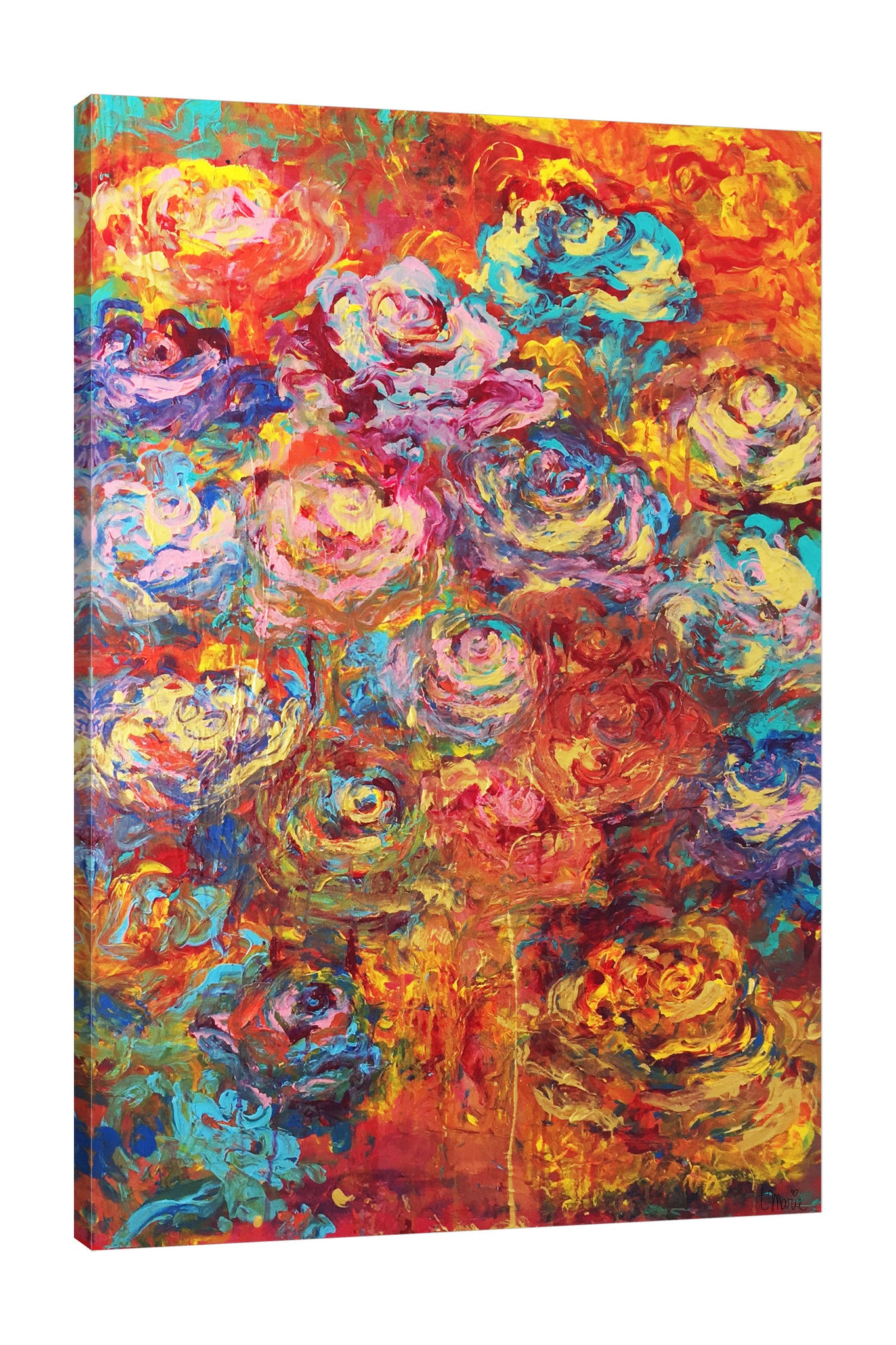 Sunset Rose by Taylor Marie - Gallery Wrapped Canvas Print Wall Art ...